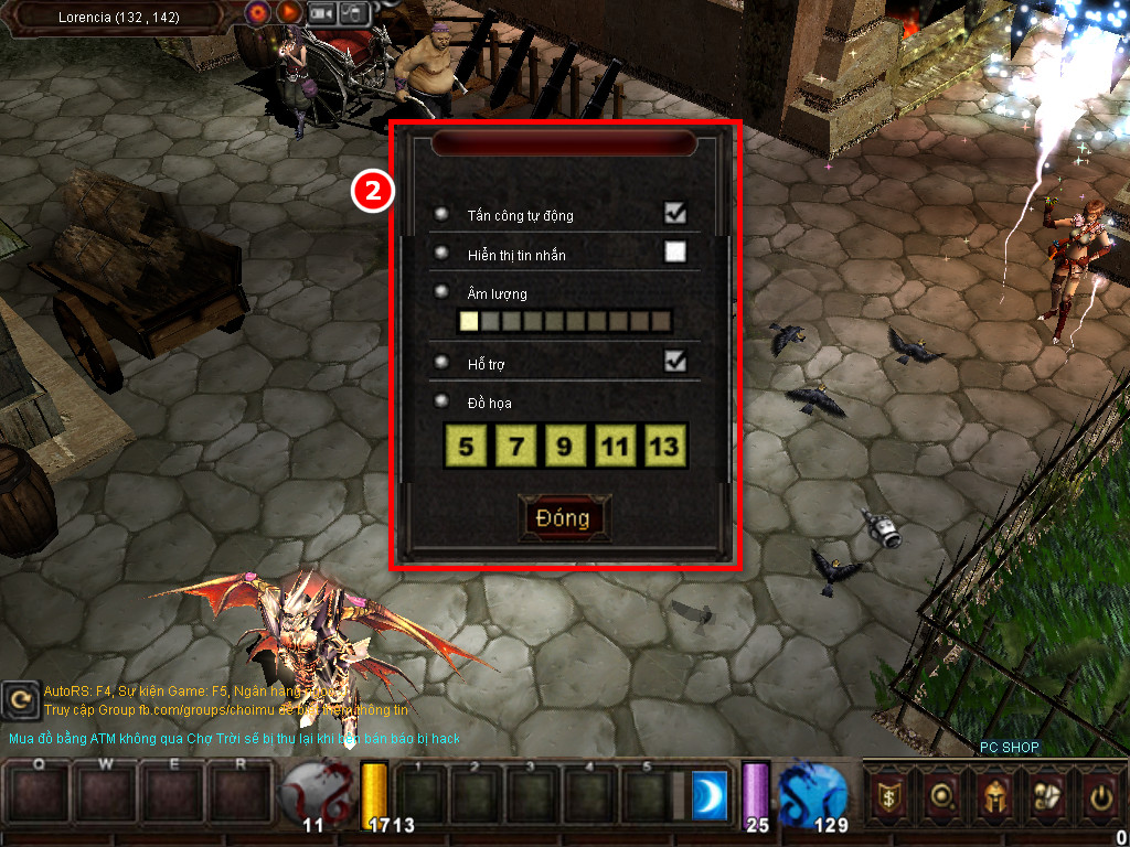 Chức năng chính của Game MU Thiên Hà Chức năng chính của Game MU Thiên Hà